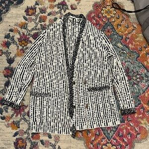 Women’s Zara Monochrome Knit Cardigan